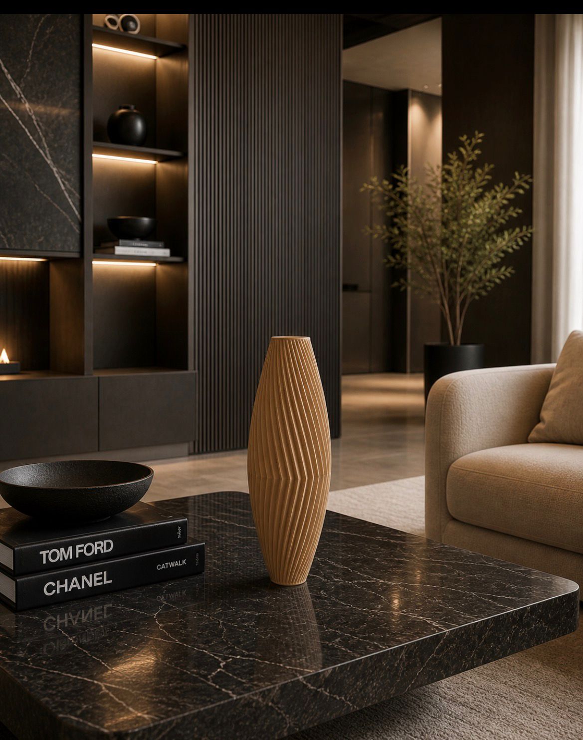 VASO HELIX NOIR