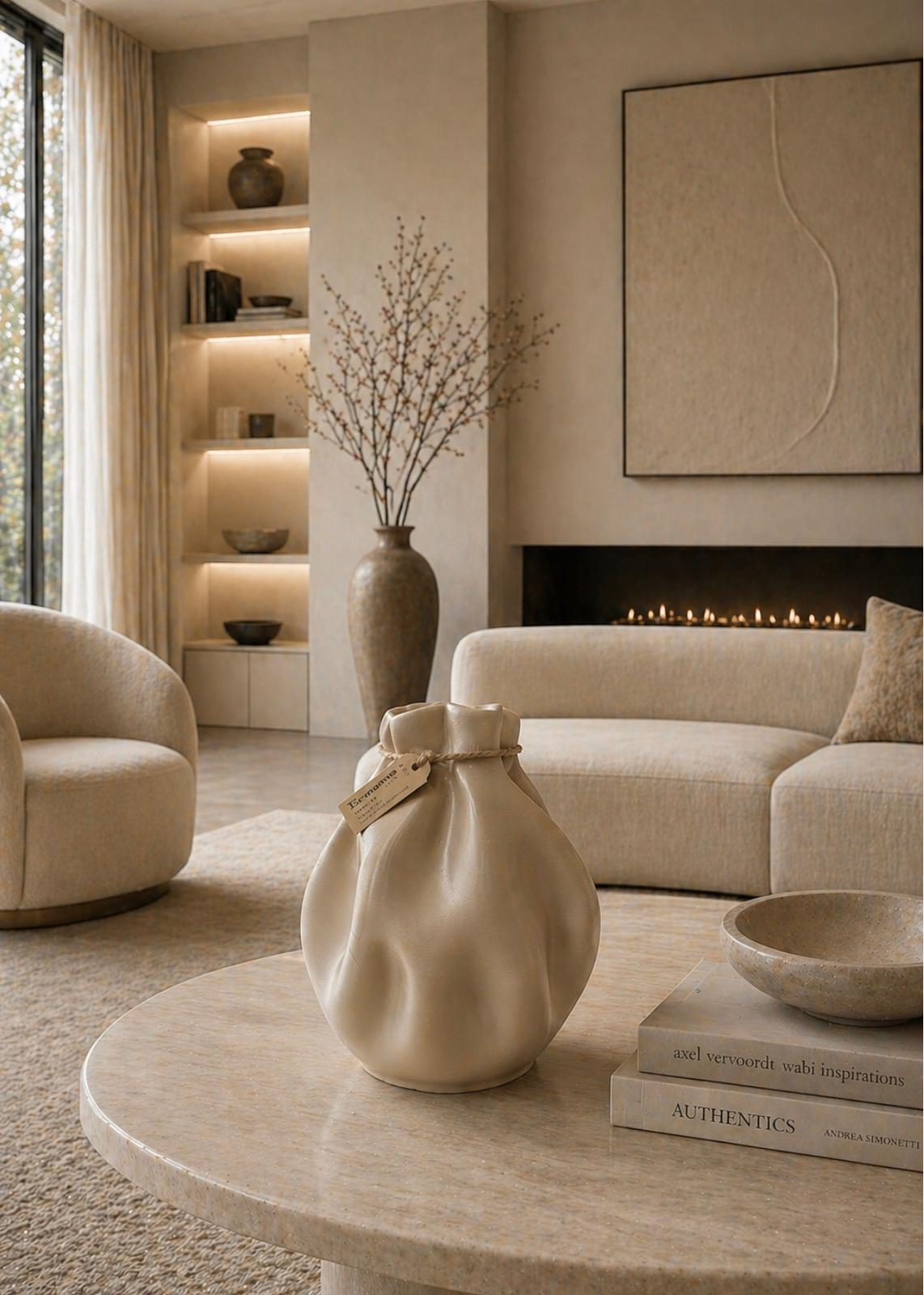 VASO DESIGN A FORMA DI SACCHETTO