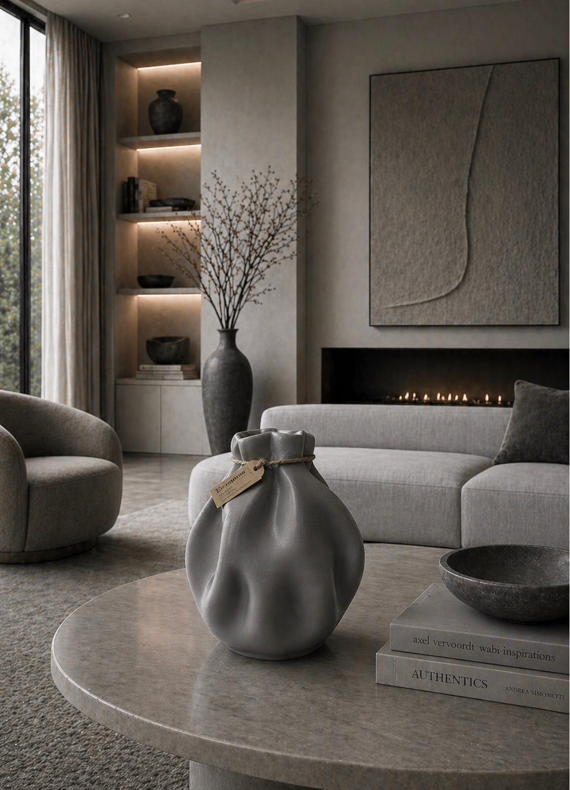 VASO DESIGN A FORMA DI SACCHETTO