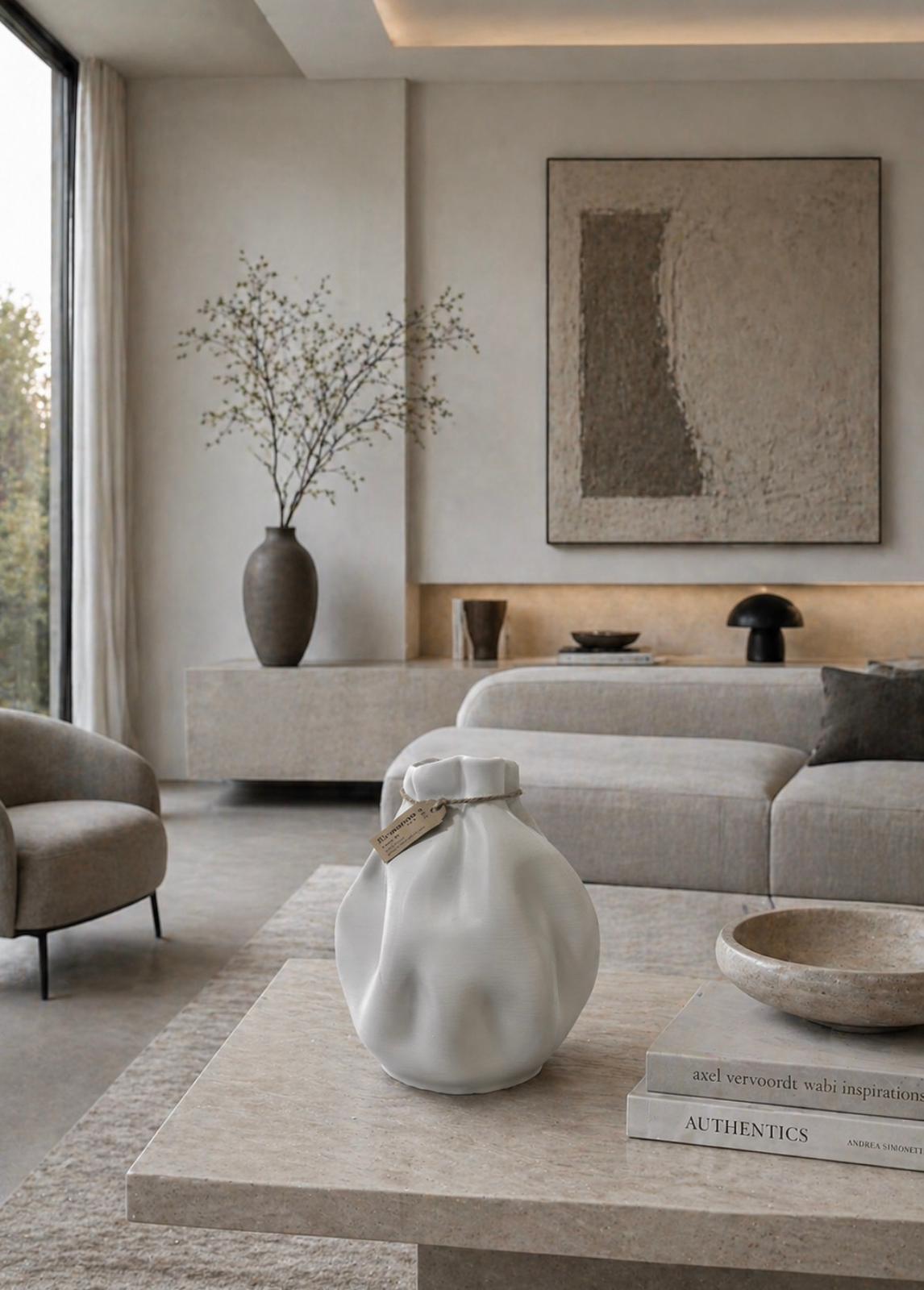 VASO DESIGN A FORMA DI SACCHETTO